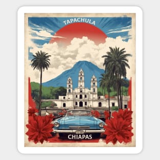 Tapachula Chiapas Mexico Travel Vintage Poster 2 Sticker